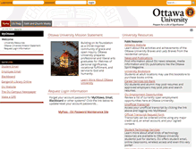 Tablet Screenshot of myottawa.ottawa.edu